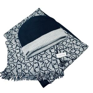 Calvin Klein Women's Muffler and Knit Hat 2 Piece Set